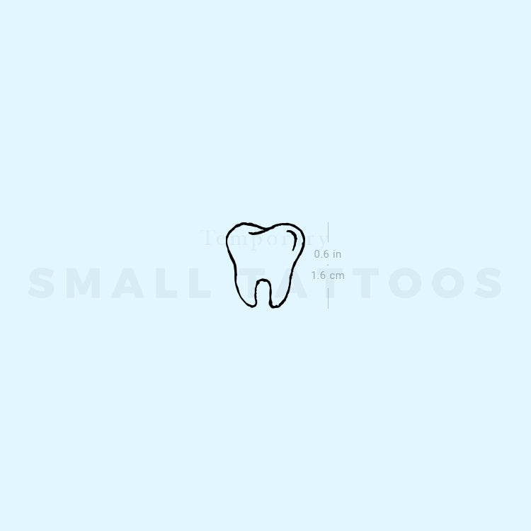 Tooth Temporary Tattoo (Set of 3)