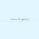Nosce Te Ipsum Temporary Tattoo (Set of 3)