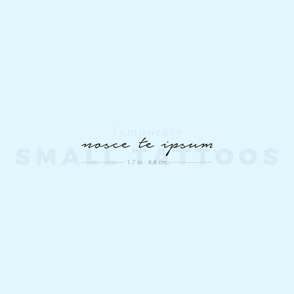 Nosce Te Ipsum Temporary Tattoo (Set of 3)
