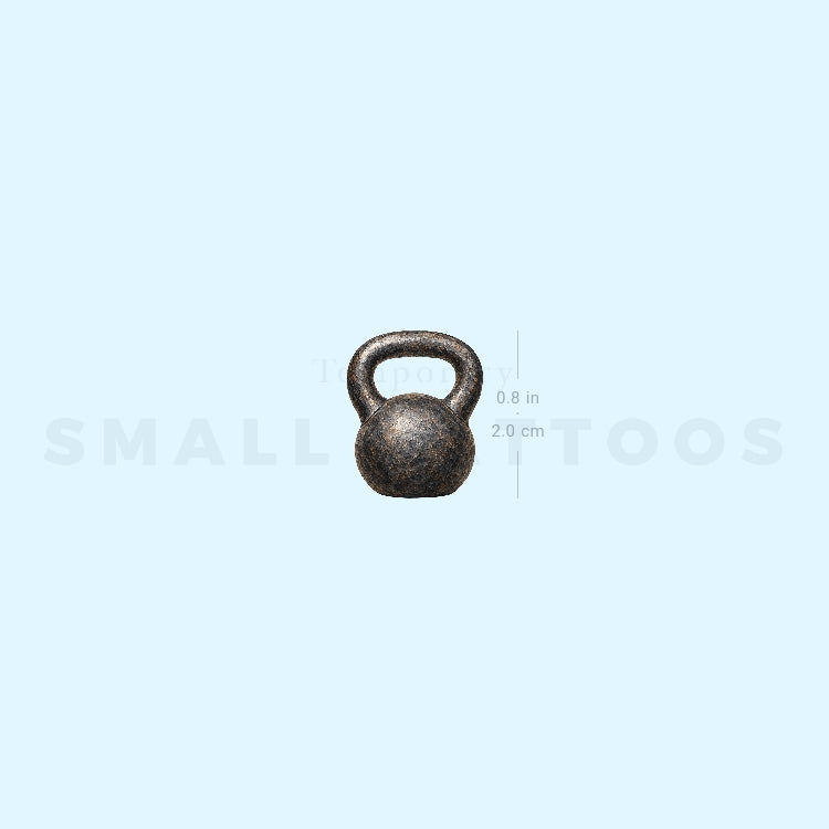 Kettlebell Temporary Tattoo (Set of 3)