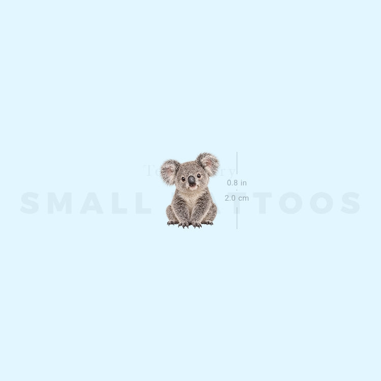 Baby Koala Temporary Tattoo (Set of 3)