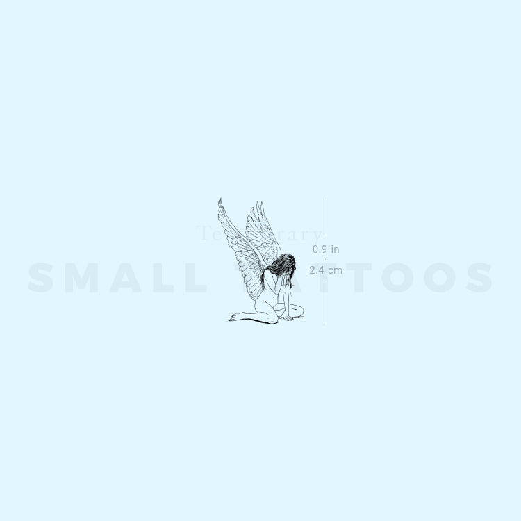 Crying Angel Temporary Tattoo (Set of 3)