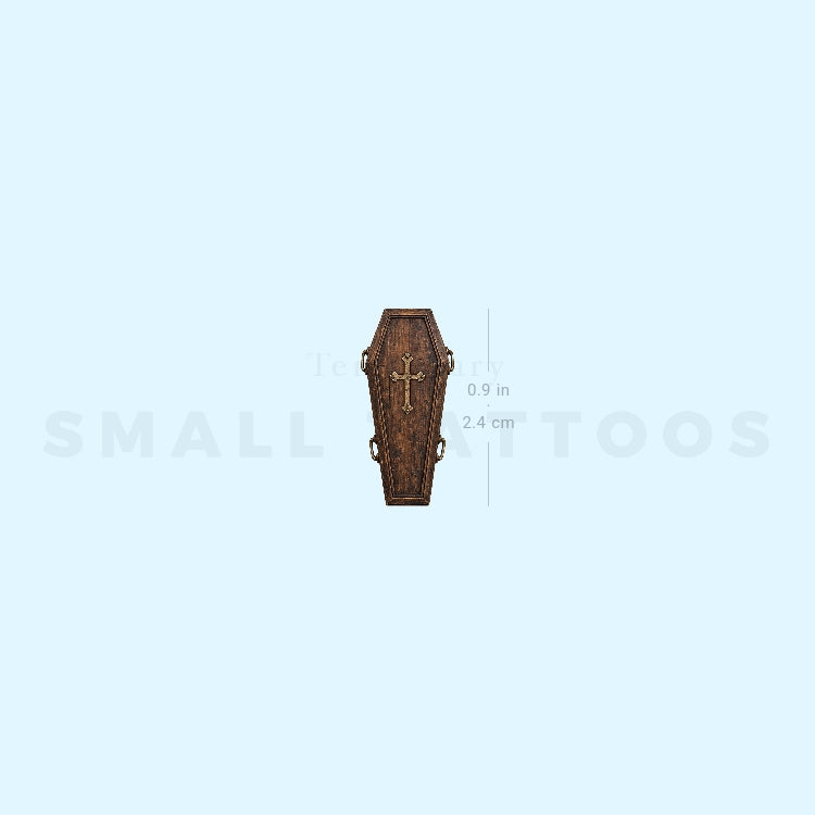 Coffin Temporary Tattoo (Set of 3)