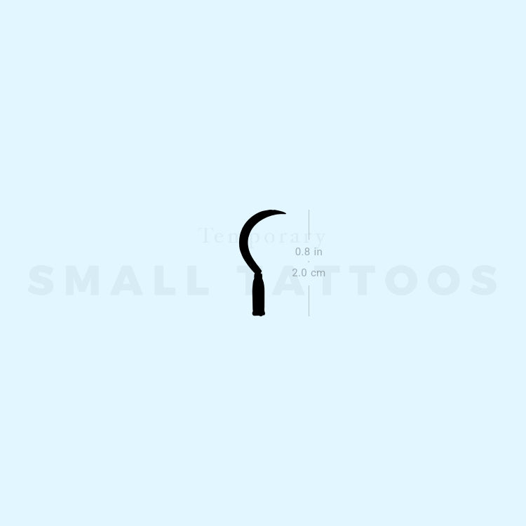 Tatuaje temporal de hoz (juego de 3)