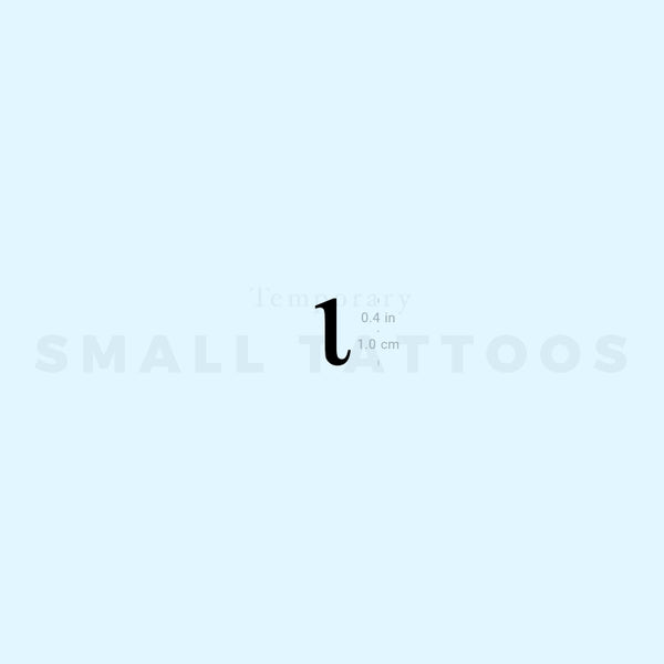 Iota ι Temporary Tattoo (Set of 3)