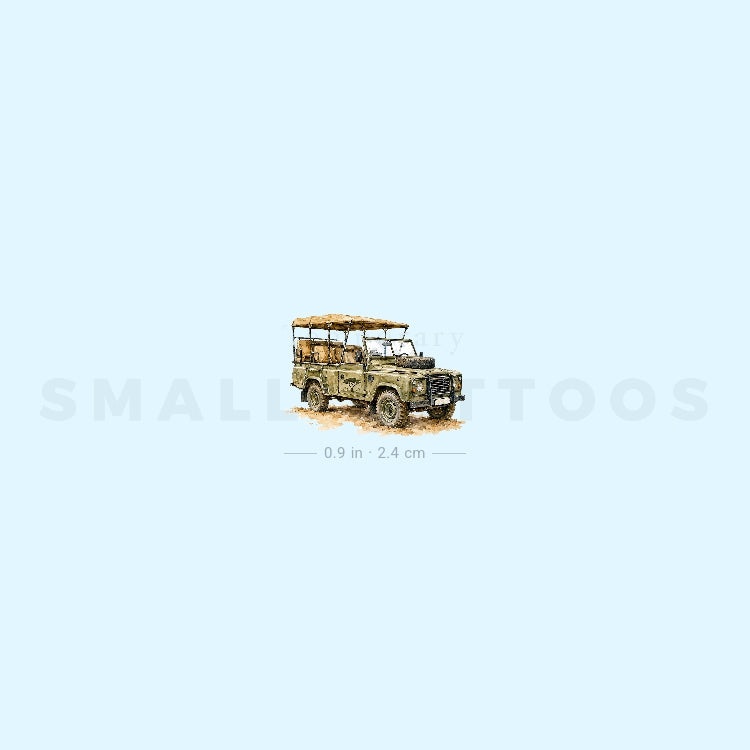 Safari Car Temporary Tattoo (Set of 3)
