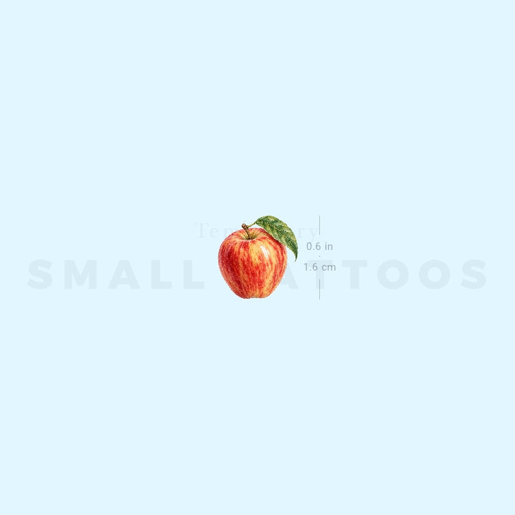 Gala Apple Temporary Tattoo (Set of 3)