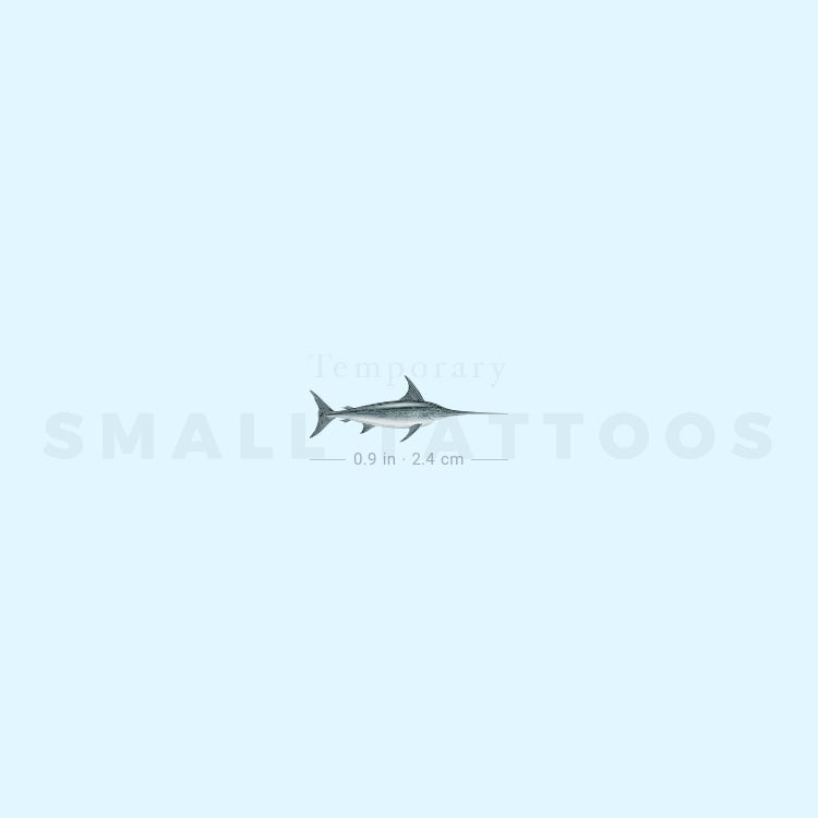 Swordfish Temporary Tattoo (Set of 3)