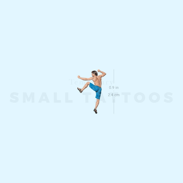 Rock Climber Temporary Tattoo (Set of 3)