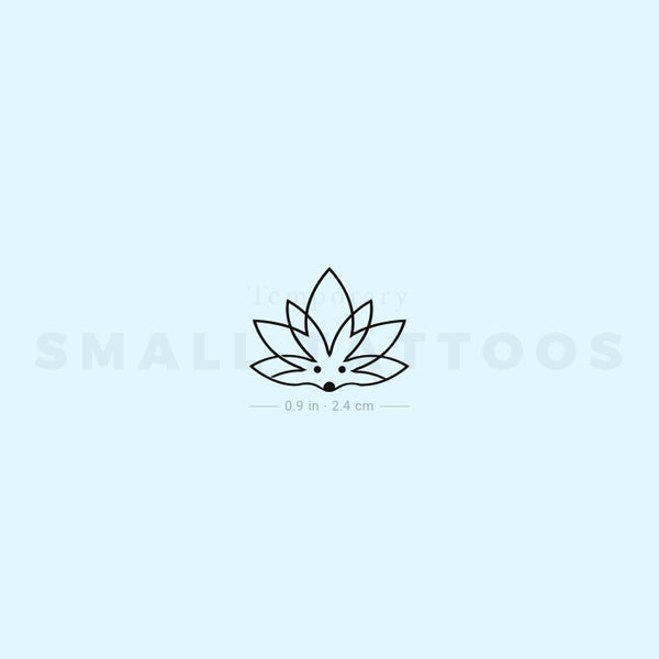 Lotus Hedgehog Temporary Tattoo (Set of 3)