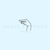 Sign Language G Temporary Tattoo (Set of 3)