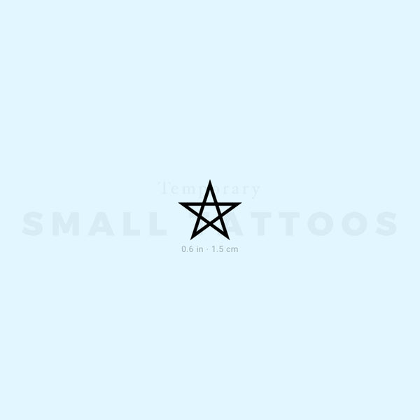 Pentagram Temporary Tattoo (Set of 3)