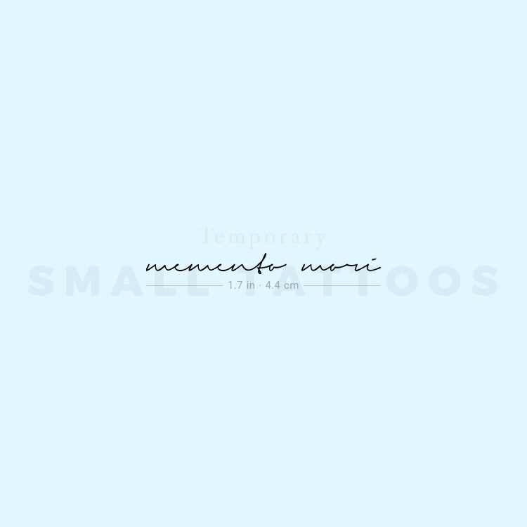 Small Memento Mori Temporary Tattoo (Set of 3)