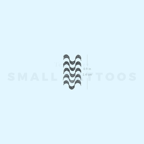 Little Ipanema Beach Pattern Temporary Tattoo (Set of 3)