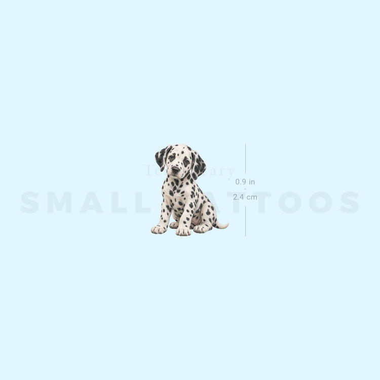 Dalmatian Puppy Temporary Tattoo (Set of 3)
