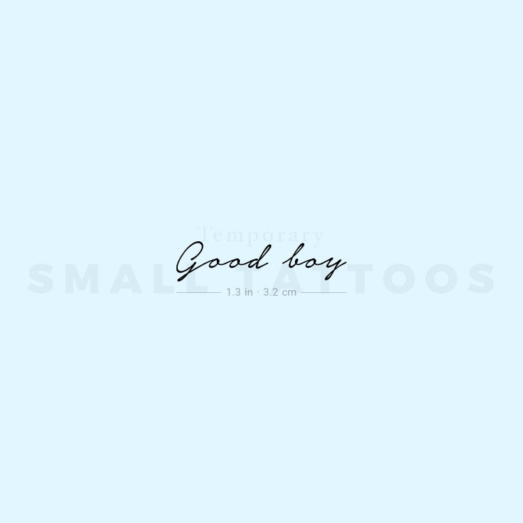 Good Boy Temporary Tattoo (Set of 3)