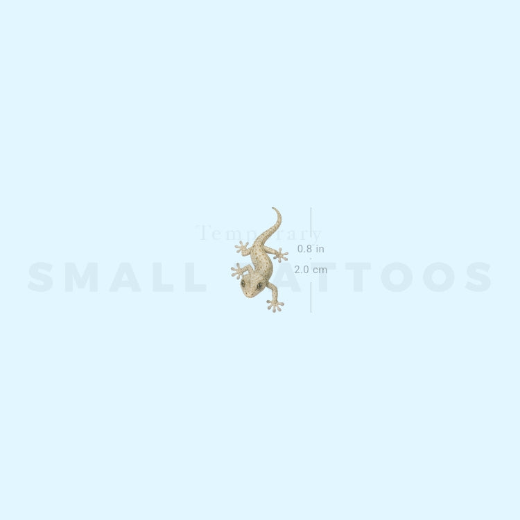 Watercolor Gecko Temporary Tattoo (Set of 3)