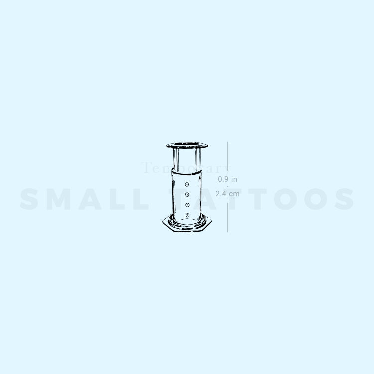 Aeropress Manual Coffeemaker Temporary Tattoo (Set of 3)