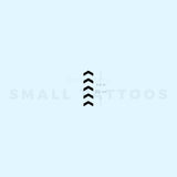 Small One Direction Five Arrows Tribute Temporary Tattoo (Set of 3)