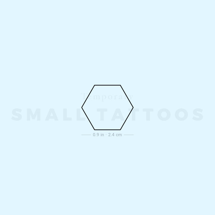 Hexagon Temporary Tattoo (Set of 3)
