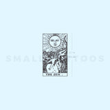 The Sun Tarot Card Temporary Tattoo (Set of 3)