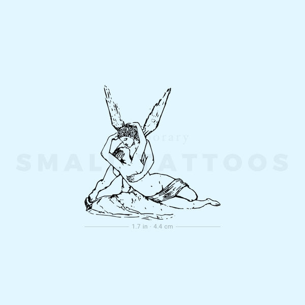 Psyche Revived By Cupid's Kiss Temporary Tattoo (Set of 3)