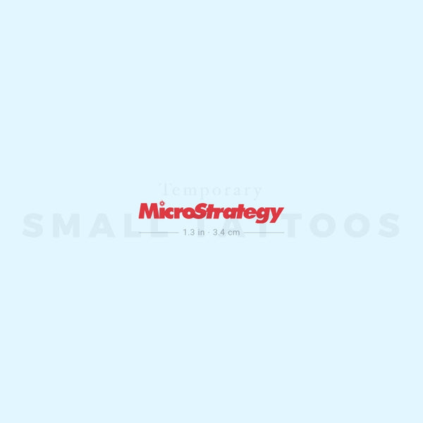 MicroStrategy Temporary Tattoo (Set of 3)
