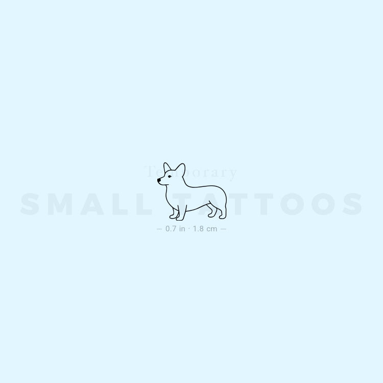 Tatuaje temporal de Pembroke Welsh Corgi (juego de 3)