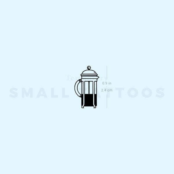 French Press Temporary Tattoo (Set of 3)