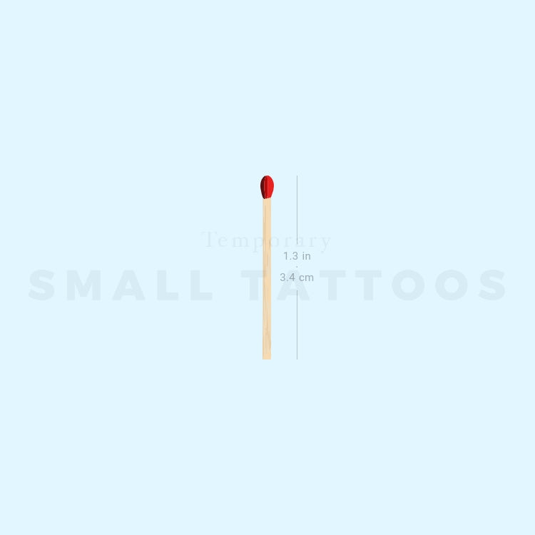 Matchstick Temporary Tattoo (Set of 3)