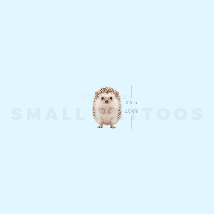 Baby Hedgehog Temporary Tattoo (Set of 3)