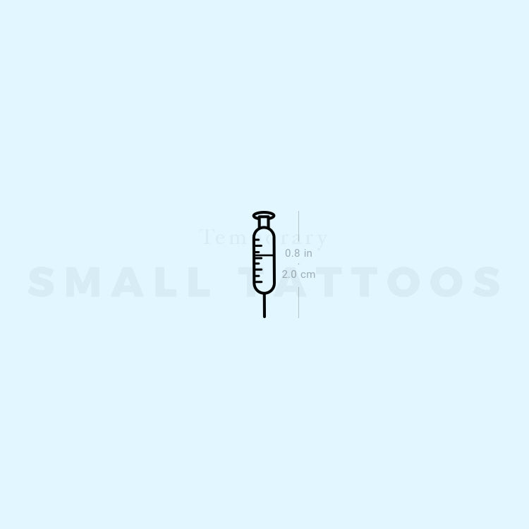 Syringe Temporary Tattoo (Set of 3)