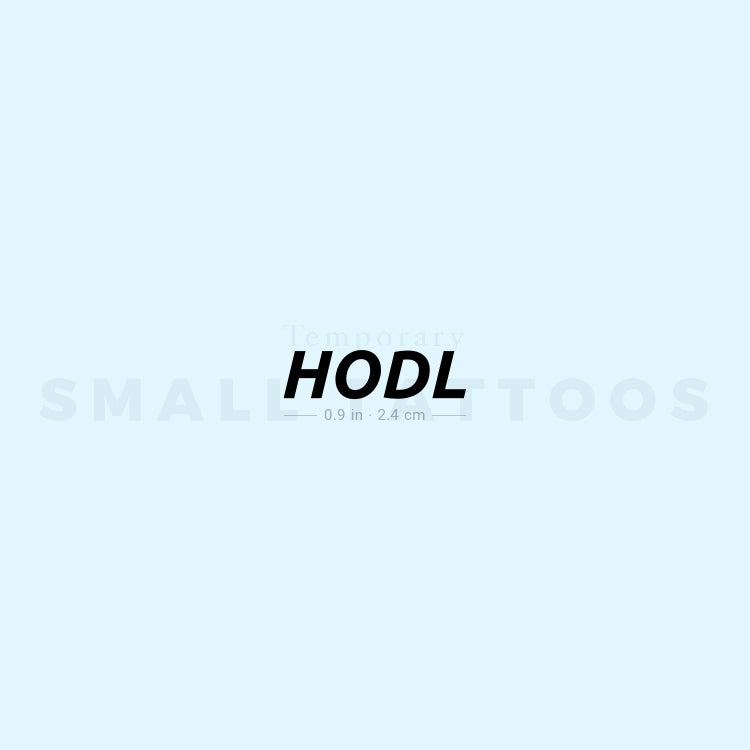 HODL Temporary Tattoo (Set of 3)