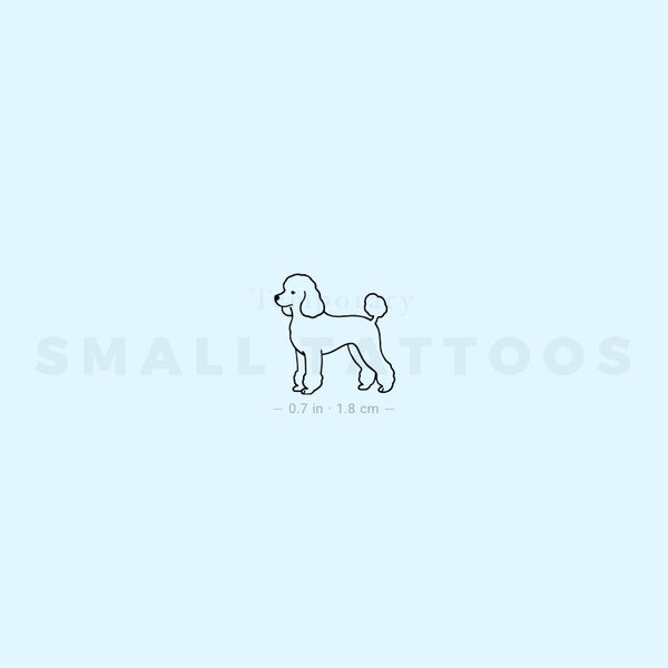 Little Poodle Temporary Tattoo (Set of 3)