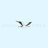 Flying Stork Temporary Tattoo (Set of 3)