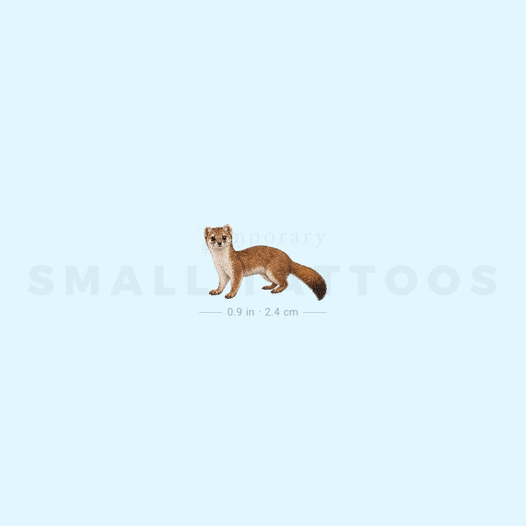 Japanese Weasel Temporary Tattoo (Set of 3)