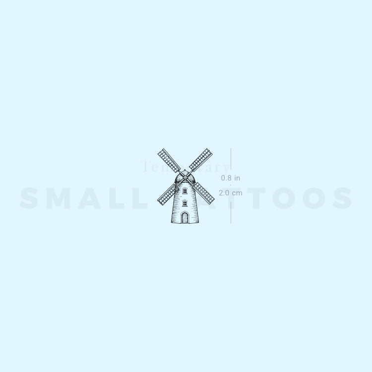 Windmill Temporary Tattoo (Set of 3)