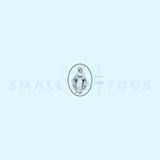 Virgin Mary Medal Temporary Tattoo (Set of 3)