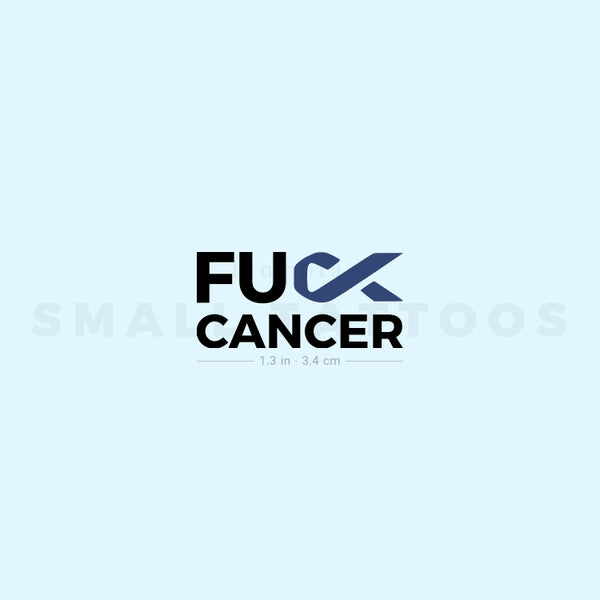 Fuck Colon Cancer Temporary Tattoo (Set of 3)