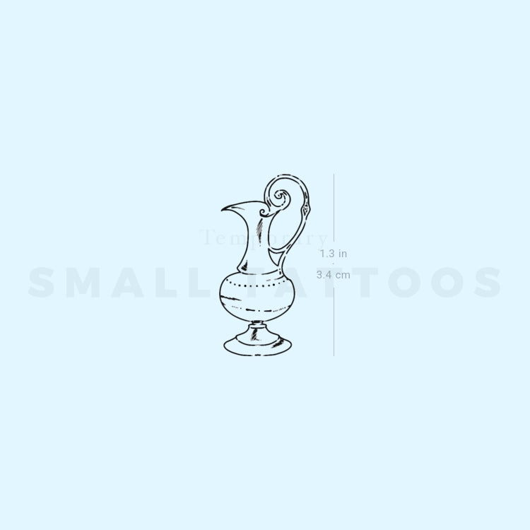Water Jug Temporary Tattoo By M3.Ink (Set of 3)
