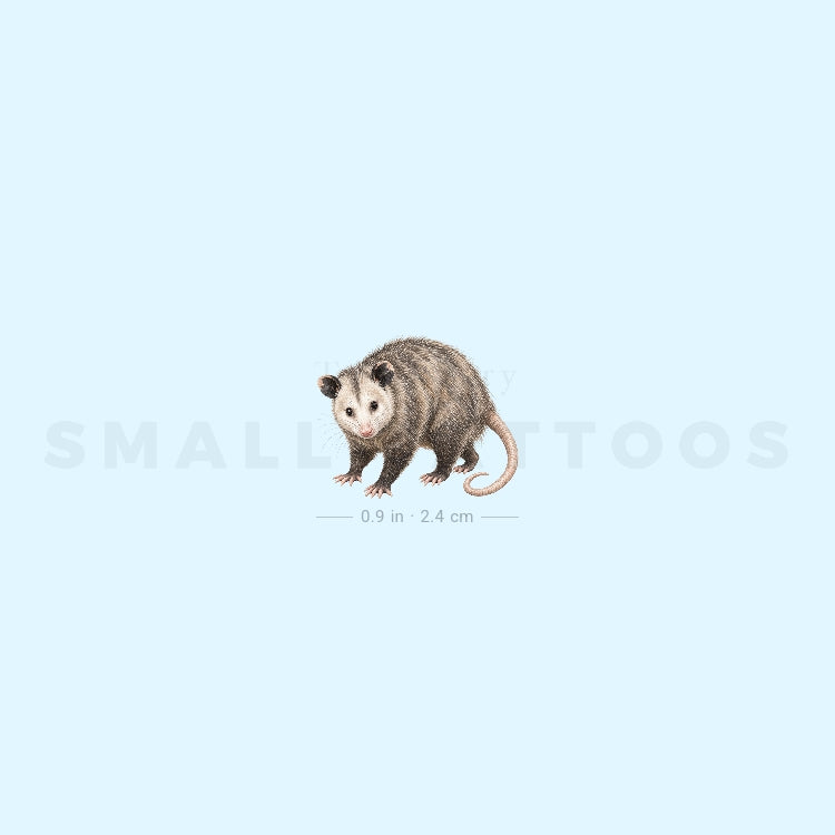 Opossum Temporary Tattoo (Set of 3)