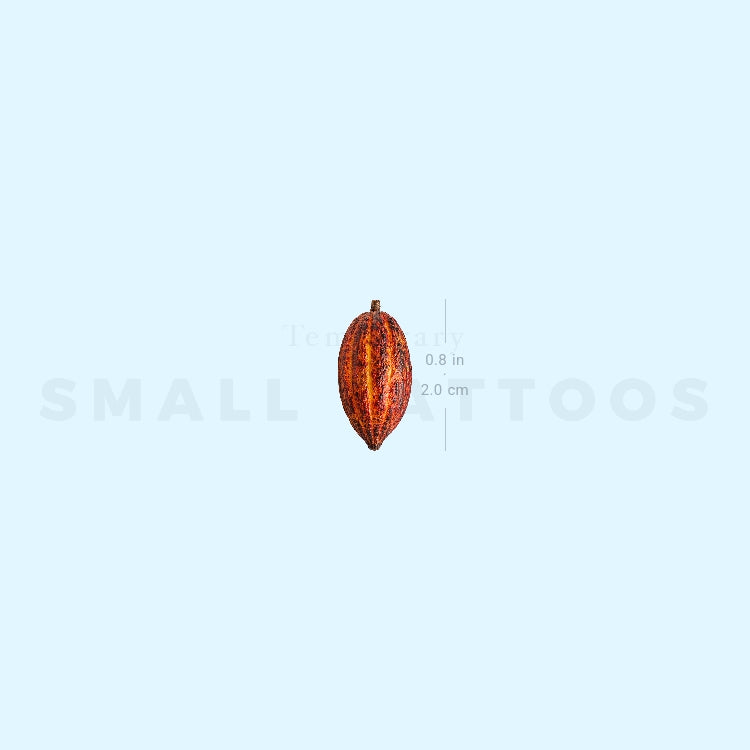 Cocoa Pod Temporary Tattoo (Set of 3)