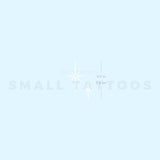 White Shinning Stars Temporary Tattoo (Set of 3)