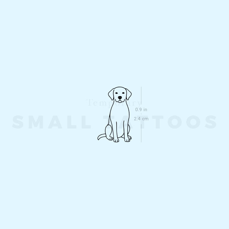 Tatuaje temporal de golden retriever (juego de 3)