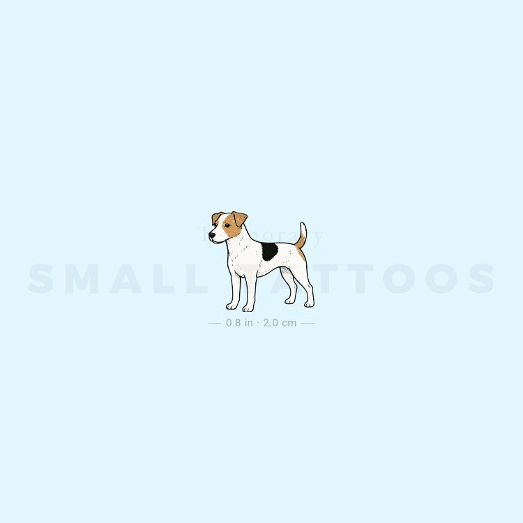 Tatuaje temporal de Parson Russell Terrier (juego de 3)