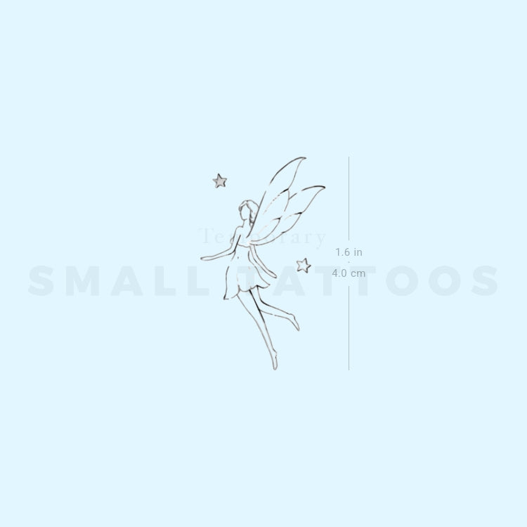 Flying Fairy By Stefano Mazza Temporary Tattoo (Set of 3)