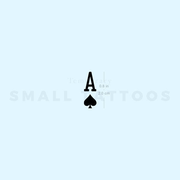 Buy Small Spade Temporary Tattoo set of 3 Online in India - Etsy