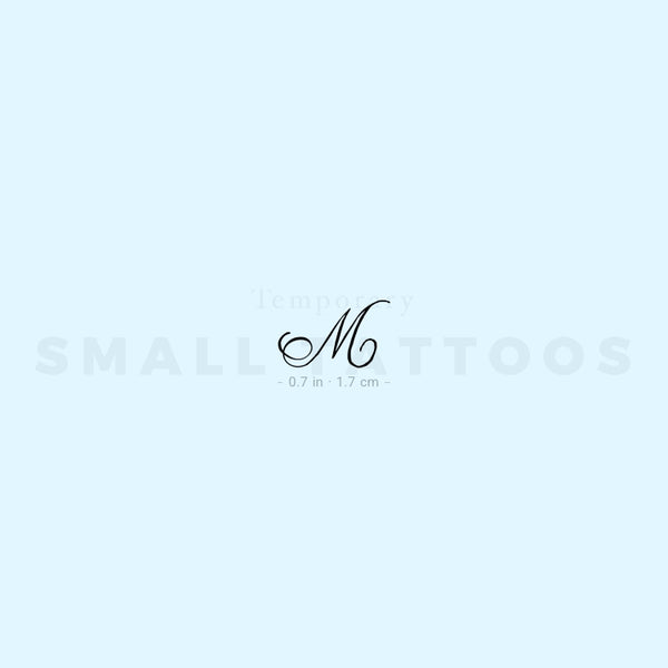 Little M Script Temporary Tattoo (Set of 3)