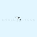 Little K Script Temporary Tattoo (Set of 3)