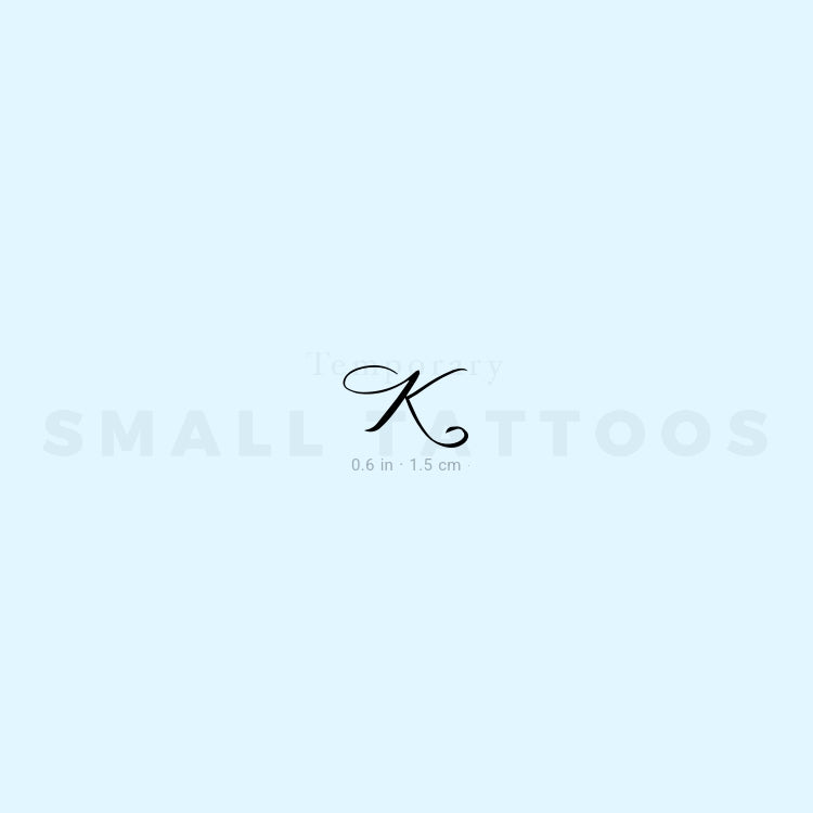 Little K Script Temporary Tattoo (Set of 3)